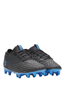 Under Armour Kids' Magnetico Sel 5 Football Boots, Black/Blue, Black/Blue