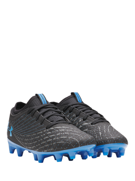 Under Armour Kids' Magnetico Sel 5 Football Boots, Black/Blue, Black/Blue