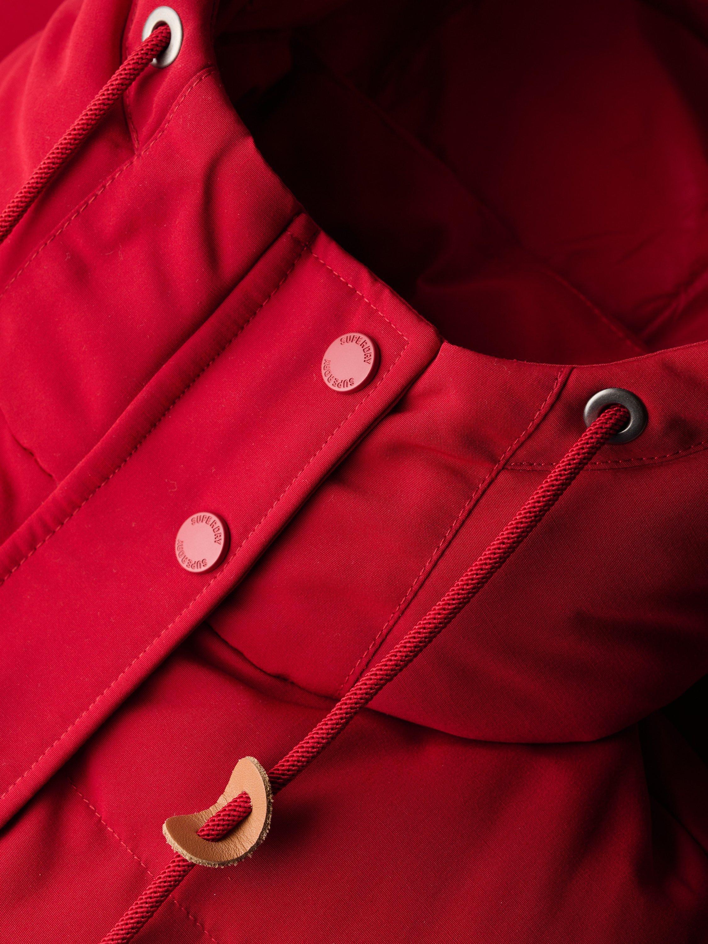 Product image 6 of 6, which shows Superdry Everest Hooded Puffer Gilet, Red, 12