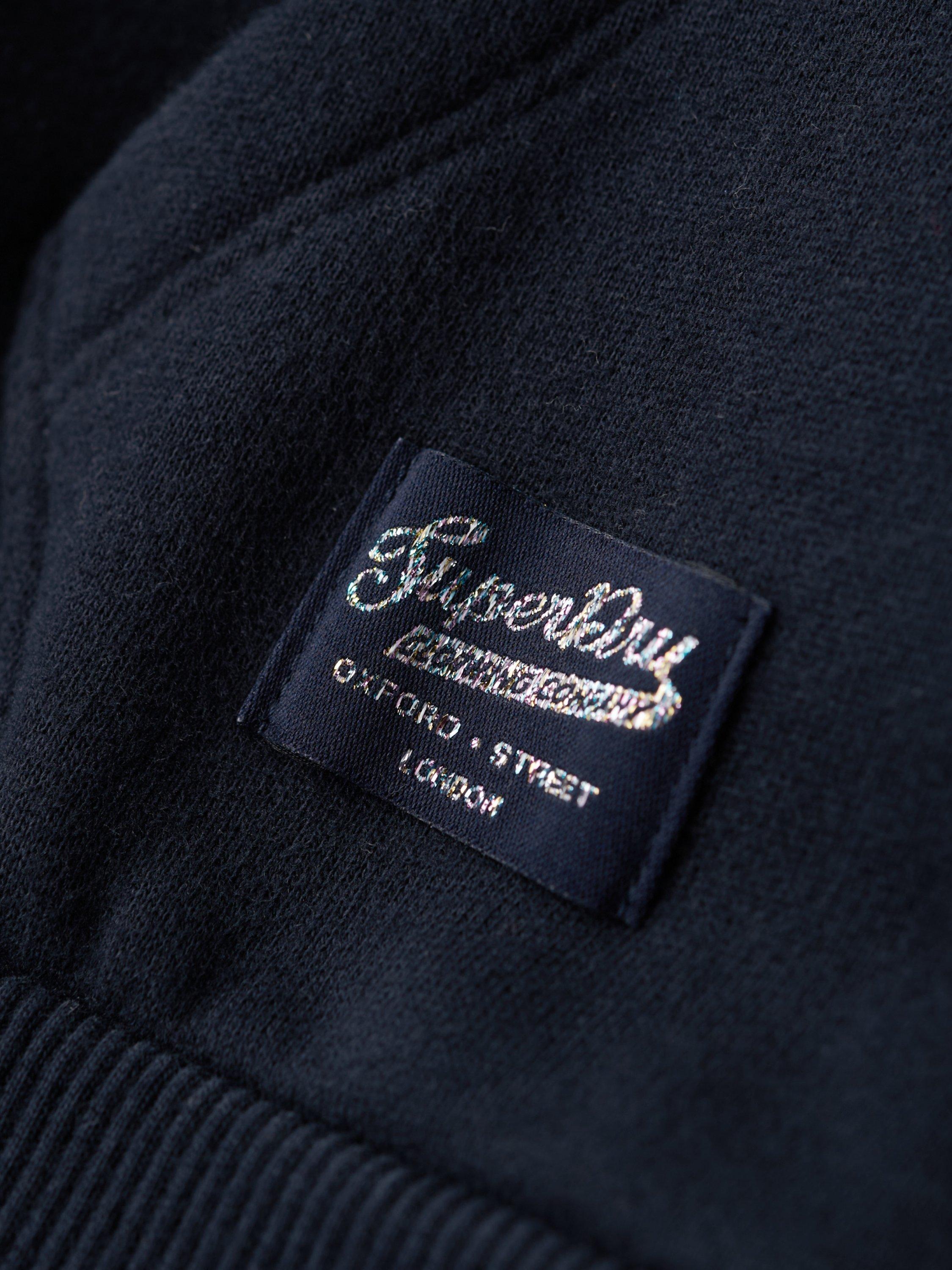 Product image 6 of 6, which shows Superdry Vintage Logo Pop Hoodie, Eclipse Navy, 14