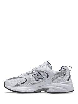 New Balance 530 Trainers, White/Blue - view 2, White/Blue