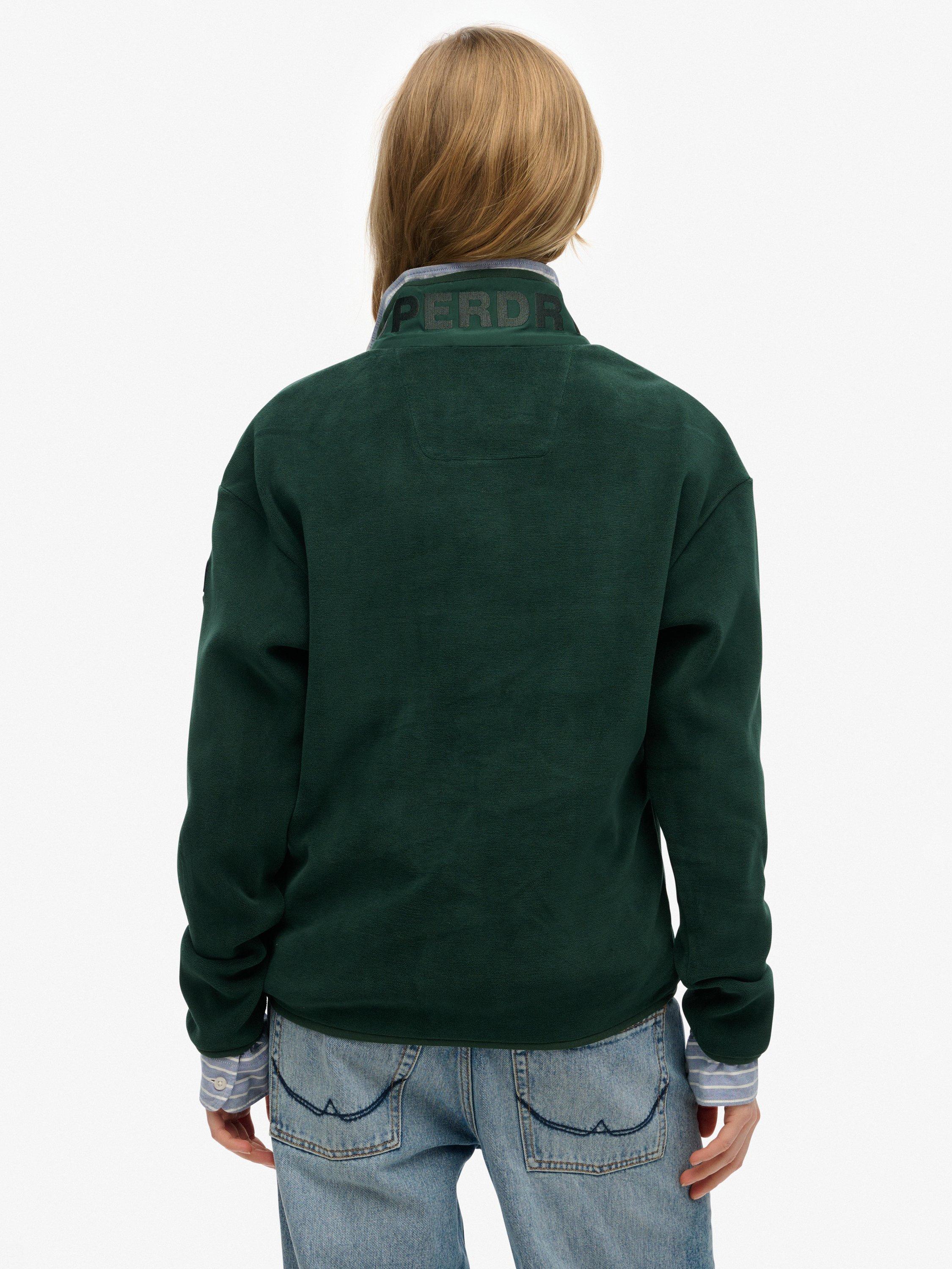 Product image 2 of 4, which shows Superdry Active Half Zip Fleece, Enamel Green, 6