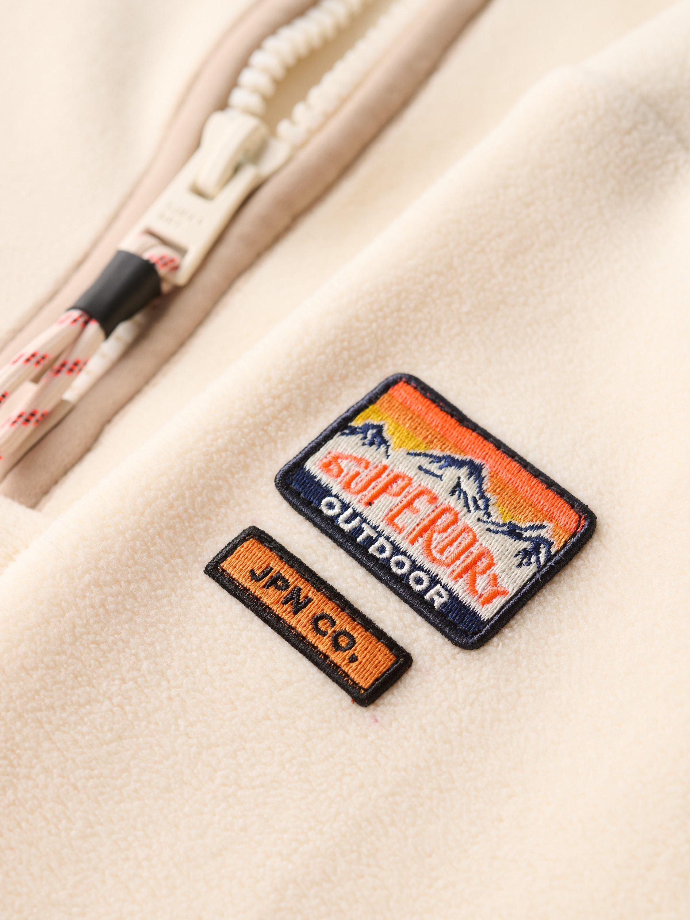 Product image 5 of 5, which shows Superdry Active Half Zip Fleece, Rice White, 6