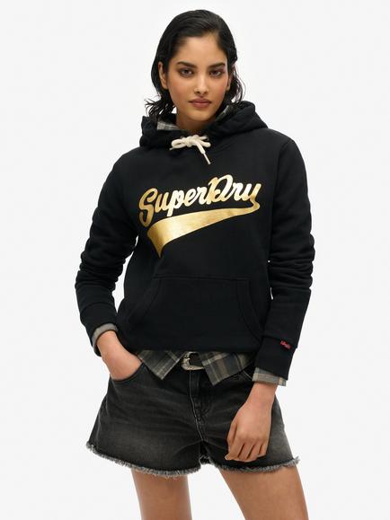 Superdry Super Athletics Hoodie, Black