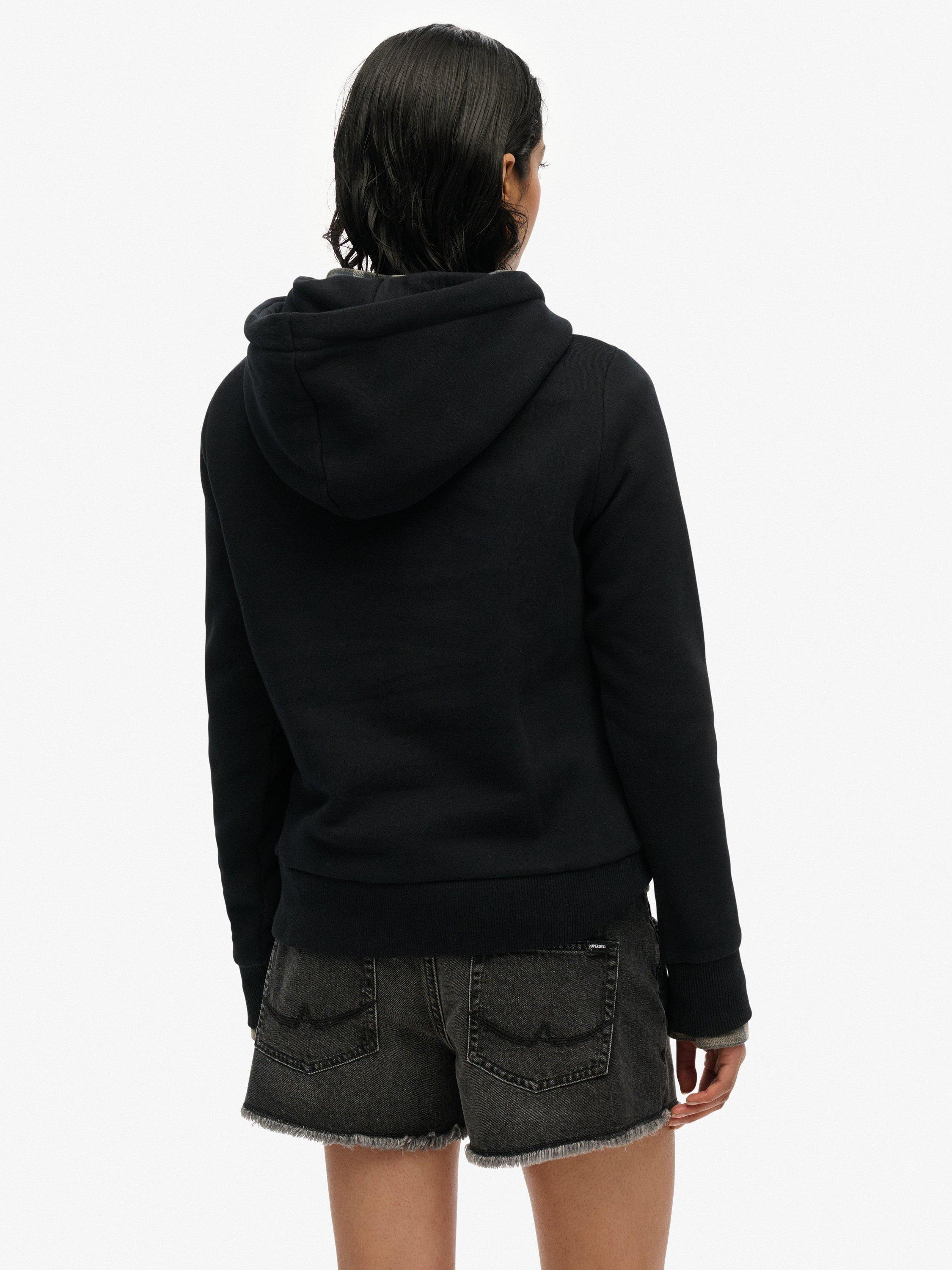 Product image 2 of 5, which shows Superdry Super Athletics Hoodie, Black, 12