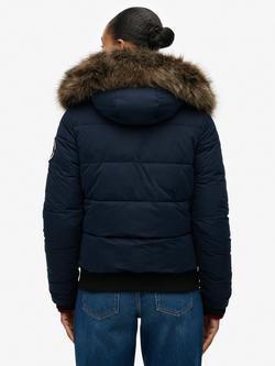 Superdry Everest Ella Bomber Jacket, Eclipse Navy - view 2, Eclipse Navy