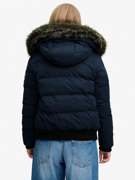 Superdry Everest Ella Bomber Jacket, Eclipse Navy - view 2, Eclipse Navy