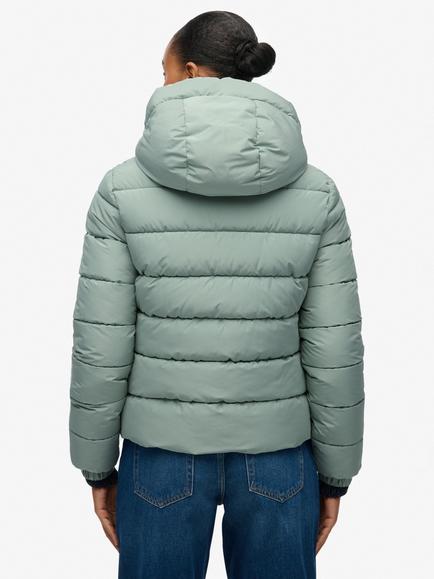Superdry Hooded Spirit Sports Puffer Jacket - view 2, Light Jade Green
