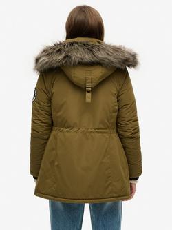 Superdry Ashley Everest Parka Coat - view 2, Khaki