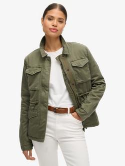 Superdry Military M65 Lined Jacket, Washed Khaki, Washed Khaki