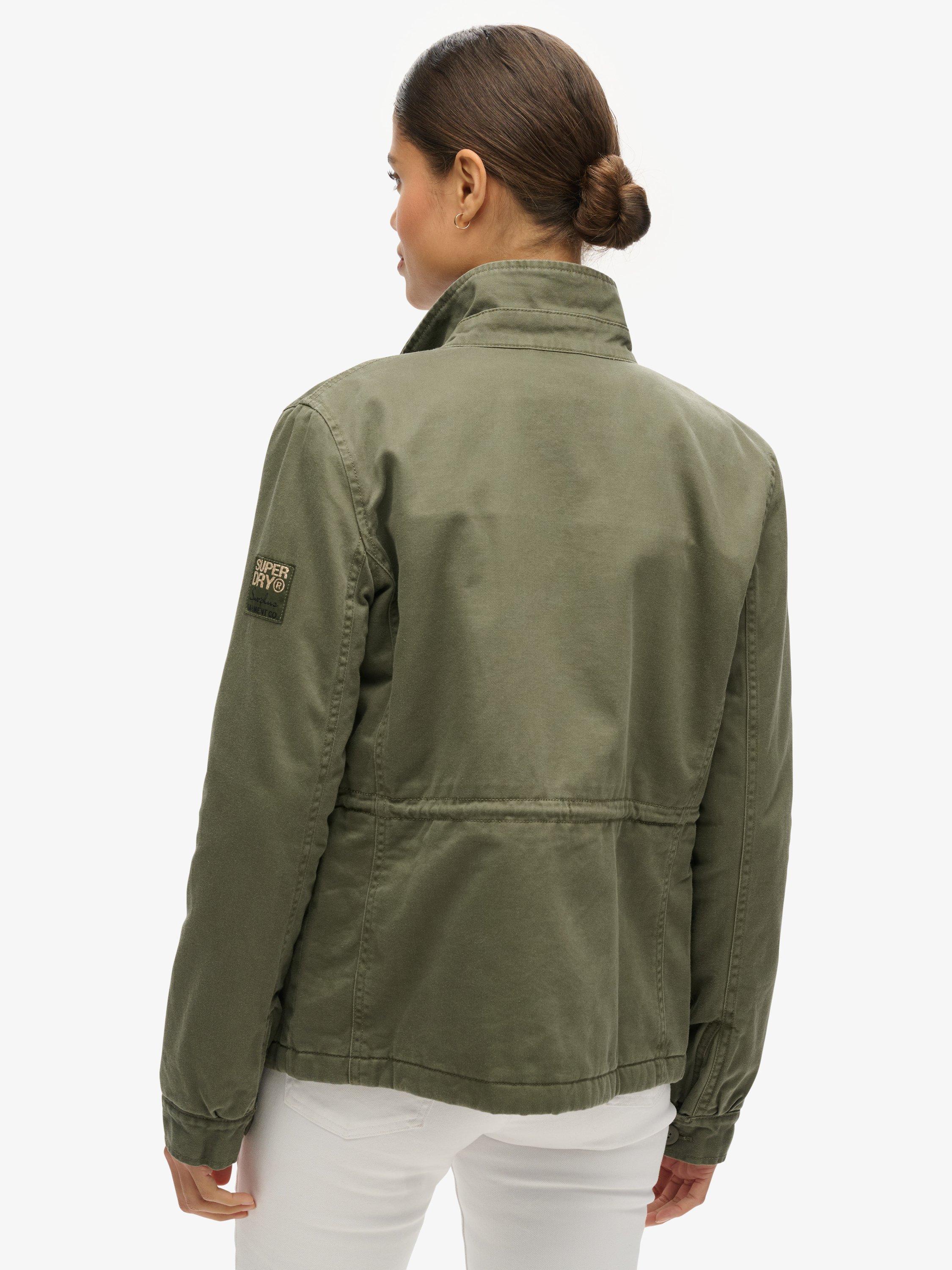 Product image 2 of 5, which shows Superdry Military M65 Lined Jacket, Washed Khaki, 16