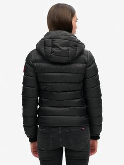 Superdry Hooded Fuji Padded Jacket - view 2, Black