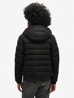 Superdry Microfibre Padded Jacket , Black - view 2, Black