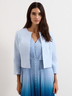Phase Eight Elizabeth Collarless Jacket, Pale Blue, Pale Blue