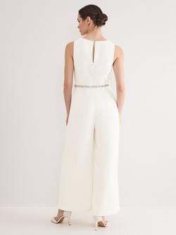 Phase Eight Rubiana Cowl Neck Jumpsuit, Ivory - view 2, Ivory