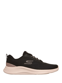 Skechers Skech-Lite Pro 2.0 Smooth Current Trainers, Black/Rose Gold