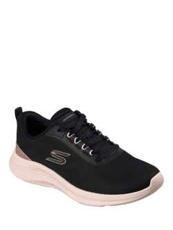 Skechers Skech-Lite Pro 2.0 Smooth Current Trainers - view 2, Black/Rose Gold