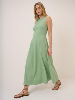 Nobody's Child Cedar Cotton Seersucker Midi Dress, Light Green, Light Green