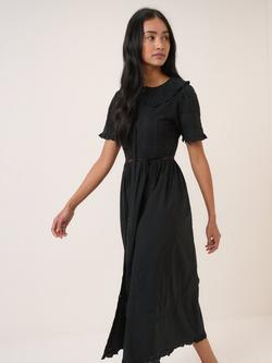 Nobody's Child Orla Cotton Midi Dress, Black - view 2, Black