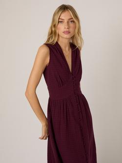 Nobody's Child Starlight Sleeveless Cotton Midi Dress, Purple - view 2, Purple