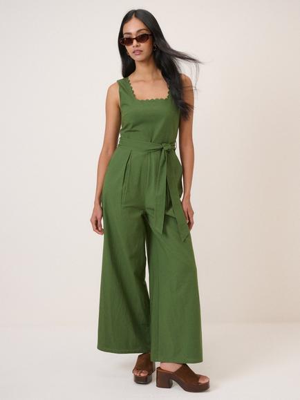 Nobody's Child Bessie Wide Leg Jumpsuit, Green, Green