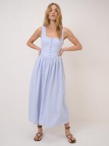 Good American Lite Denim Midi Dress, Indigo794