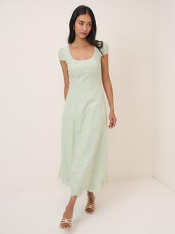 Nobody's Child Harri Broderie Anglaise Midi Dress, Green, Green