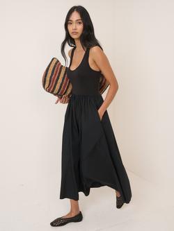 Nobody's Child Lexie Scoop Neck Midi Dress, Black - view 2, Black