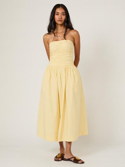 Nobody's Child Rosalie Bandeau Midi Dress - view 2, Yellow