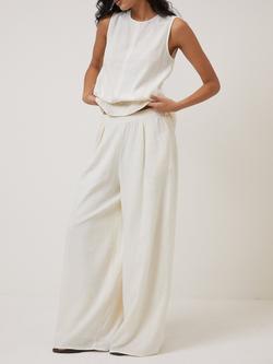 Nobody's Child Jerrow Wide Leg Linen Blend Trousers, Cream, Cream