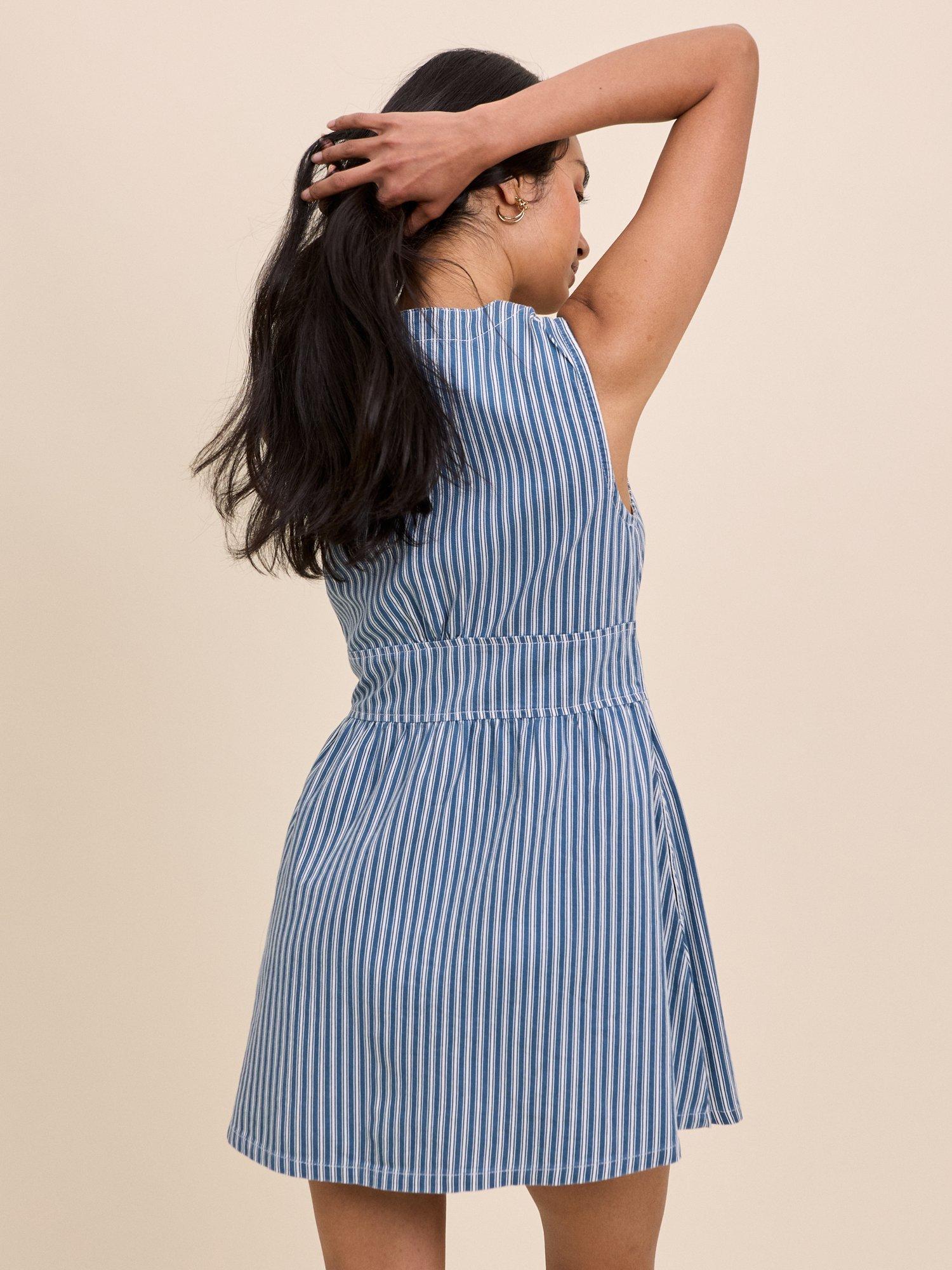 green pinstriped starlight midi dress NOBODY'S CHILD Gingham Starlight Midi Dress