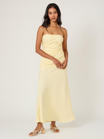 Nobody's Child Petite Kiva Midaxi Dress, Yellow, Yellow