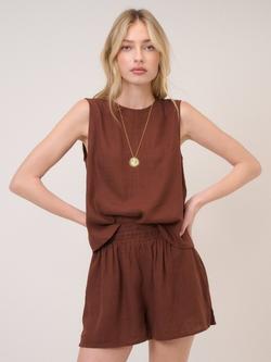 Nobody's Child Joppa Linen Rich Shorts, Brown, Brown