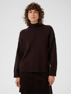 Part Two Lilye High Neck Wool Rich Jumper, Ganache, Ganache