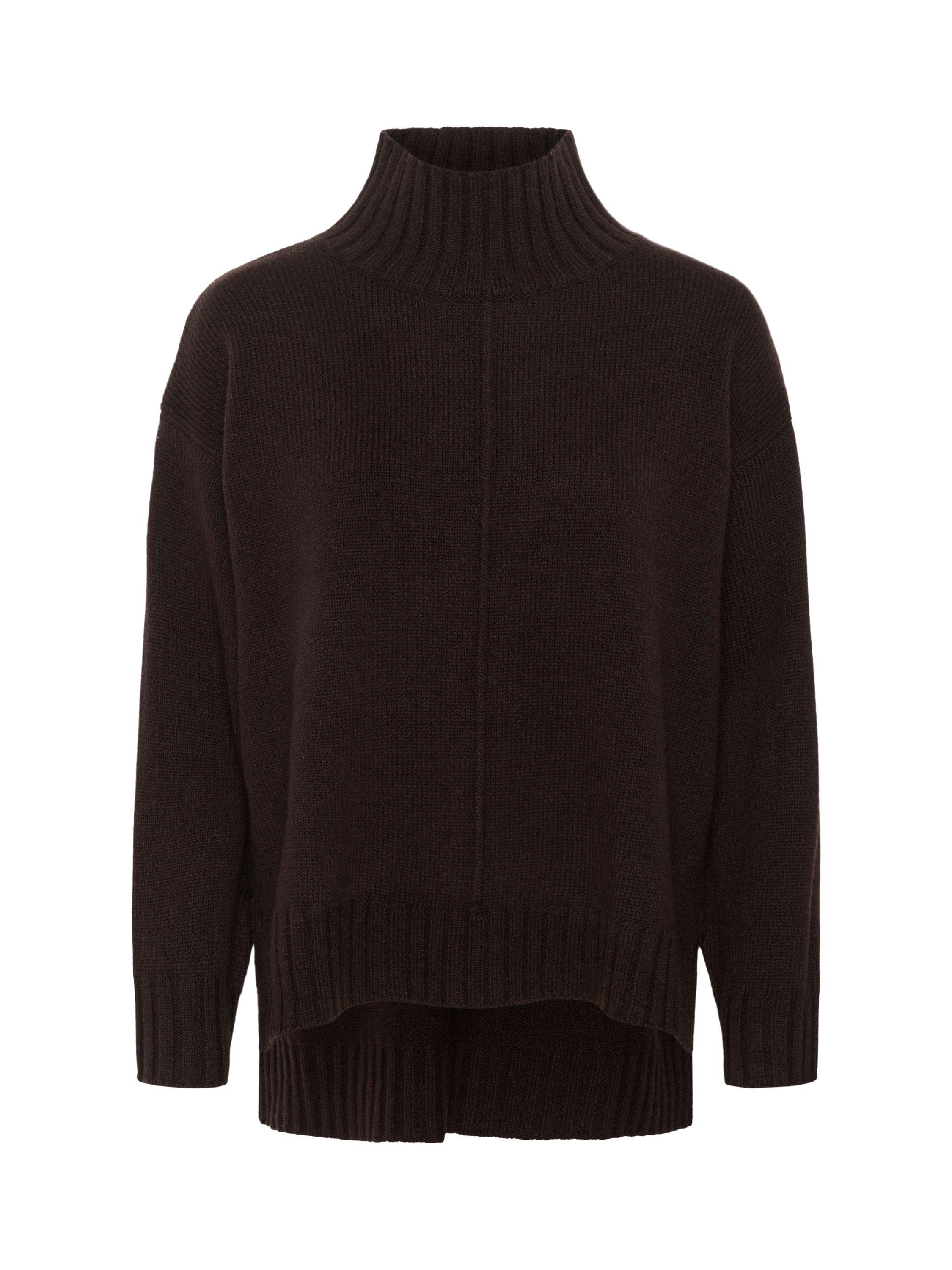 Product image 5 of 6, which shows Part Two Lilye High Neck Wool Rich Jumper, Ganache, XS