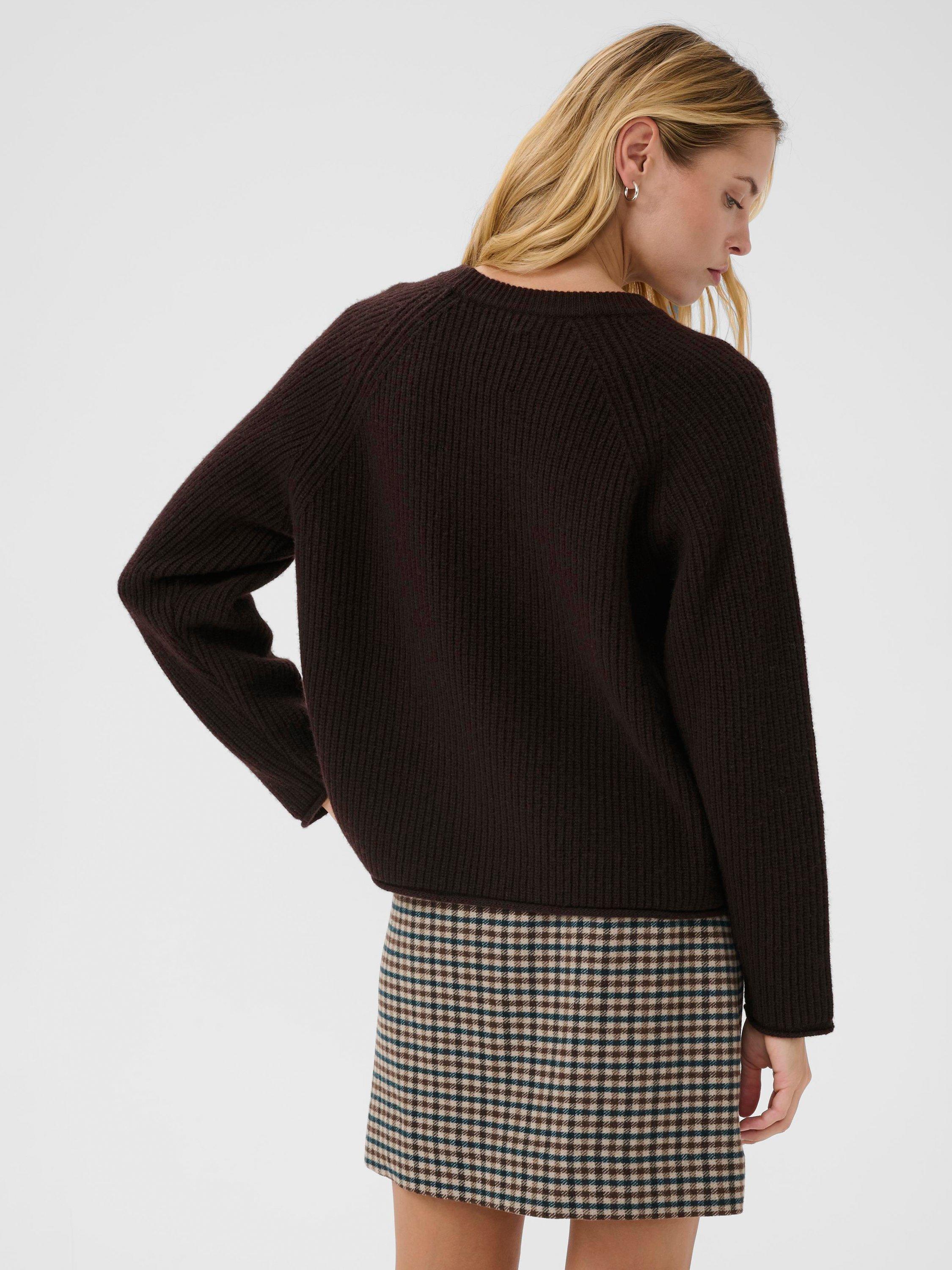 Product image 2 of 6, which shows Part Two Luah Wool Rich Jumper, Ganache, XS