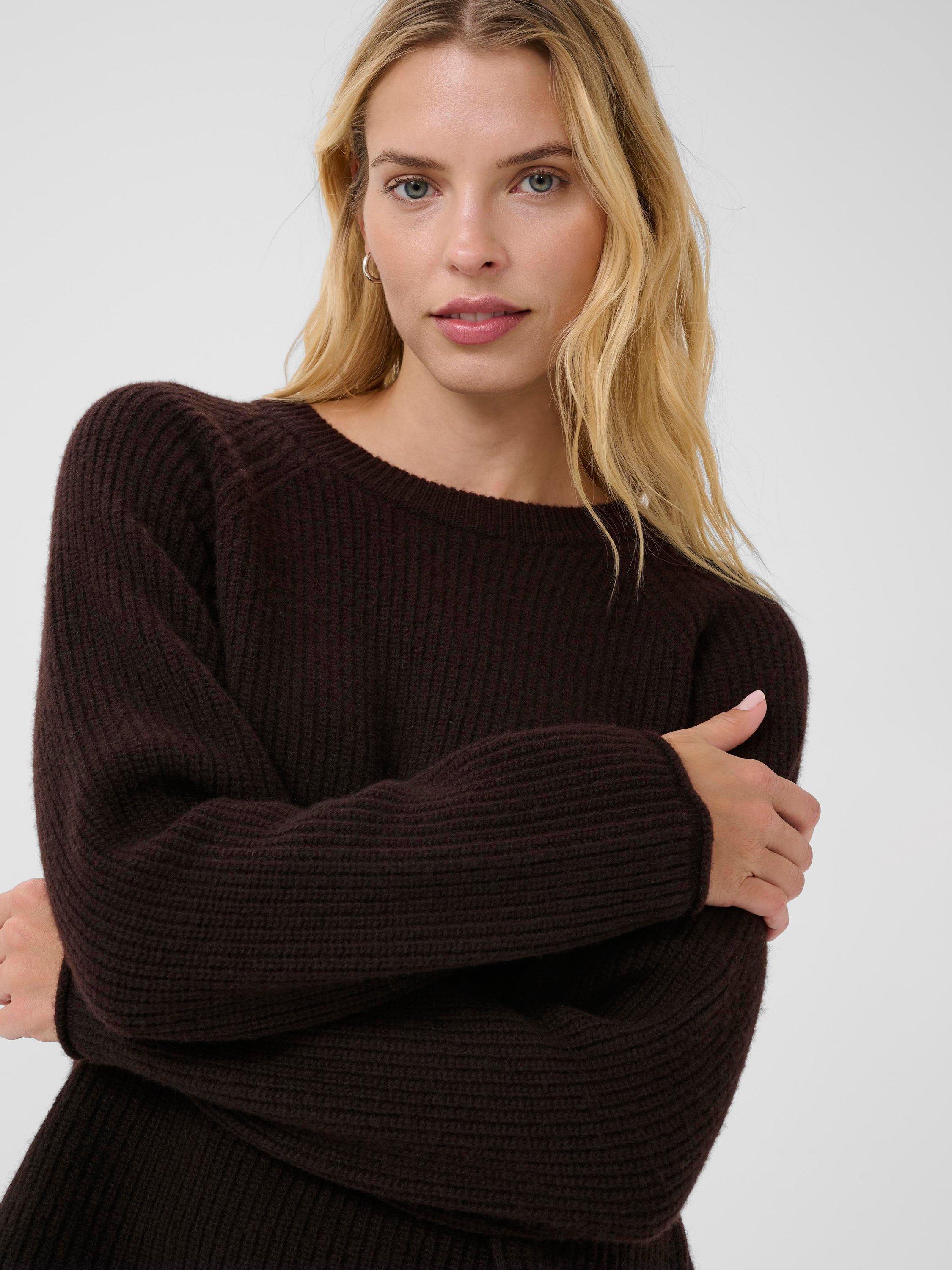 Product image 4 of 6, which shows Part Two Luah Wool Rich Jumper, Ganache, XS