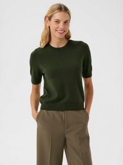 Part Two Natanya Short Sleeve Pure Wool Jumper, Rosin