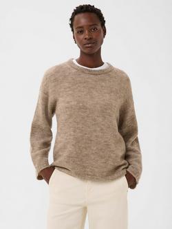 Part Two Spencer Crew Neck Jumper, Mink Melange
