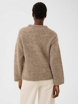 Part Two Spencer Crew Neck Jumper - view 2, Mink Melange