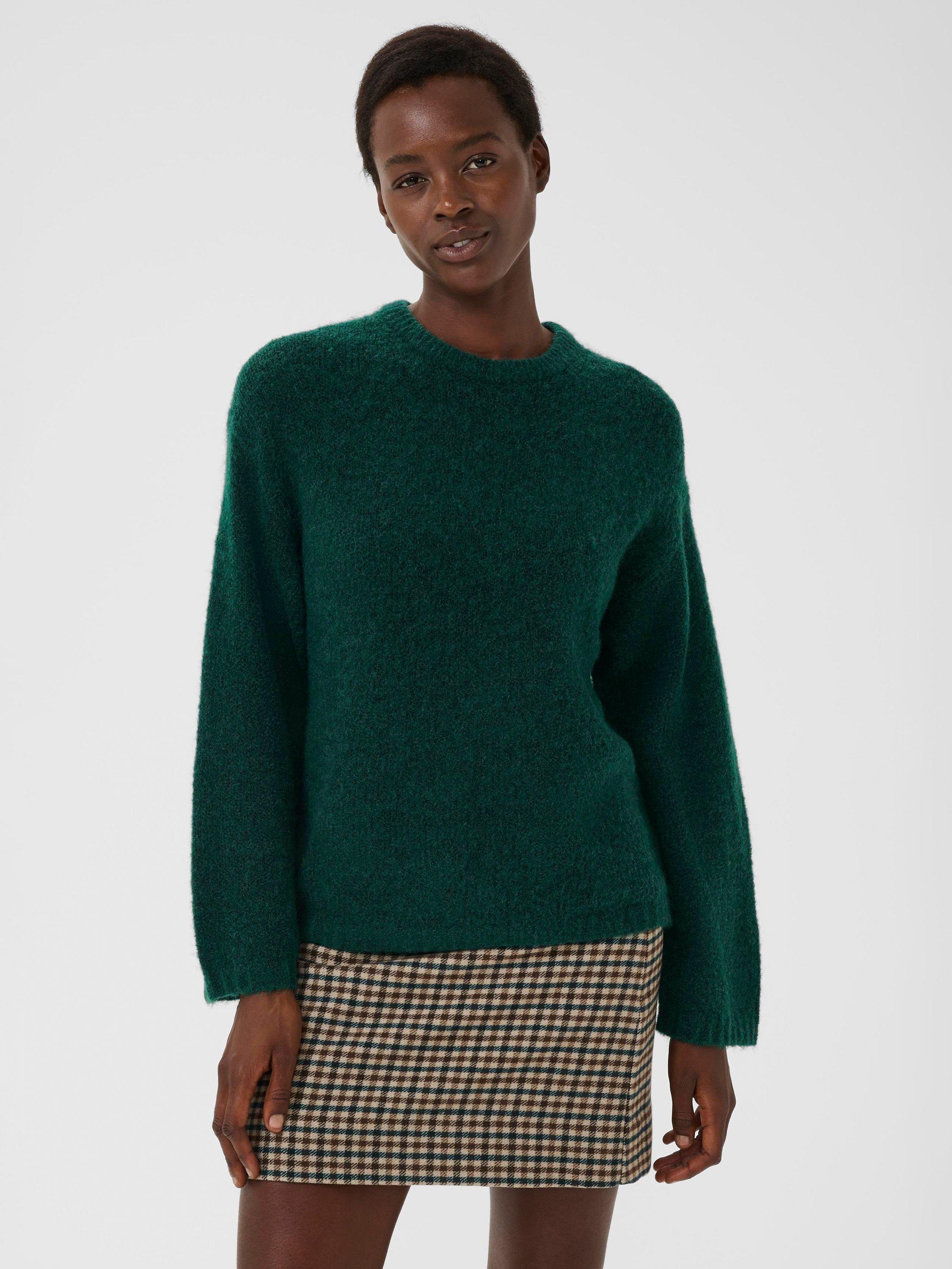Product image 1 of 6, which shows Part Two Spencer Crew Neck Jumper, Sea Moss, XS