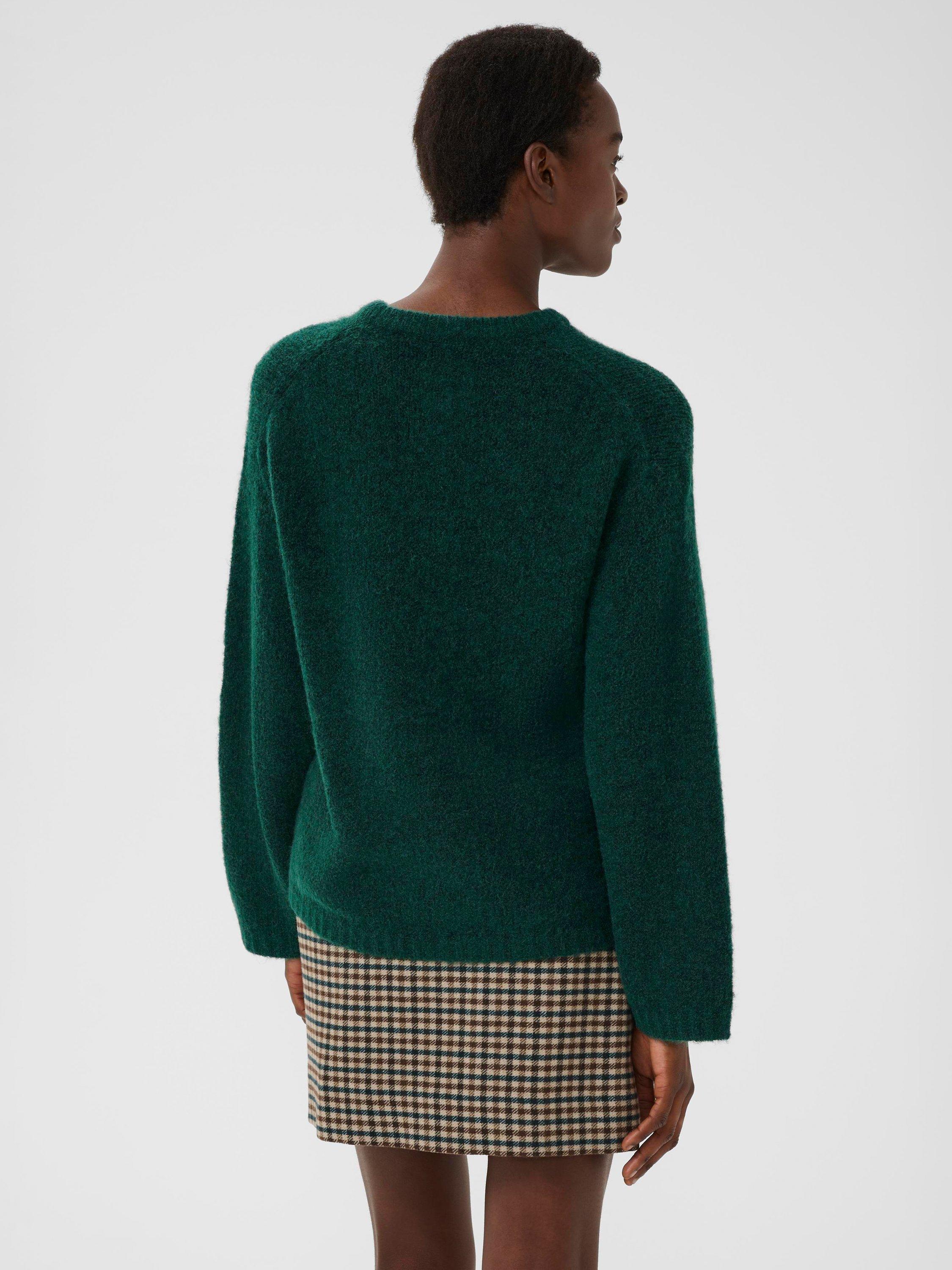 Product image 2 of 6, which shows Part Two Spencer Crew Neck Jumper, Sea Moss, XS