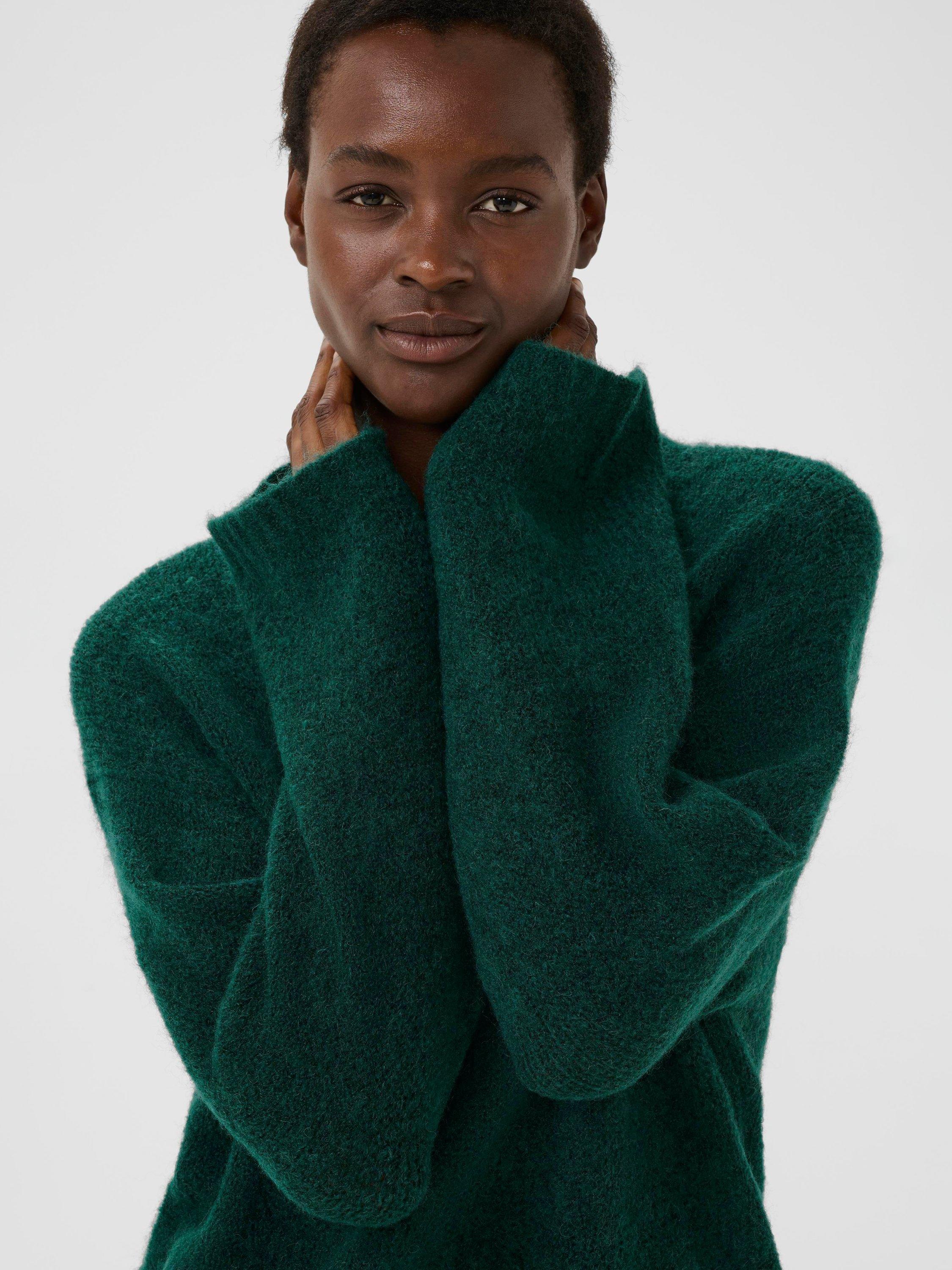 Product image 4 of 6, which shows Part Two Spencer Crew Neck Jumper, Sea Moss, XS