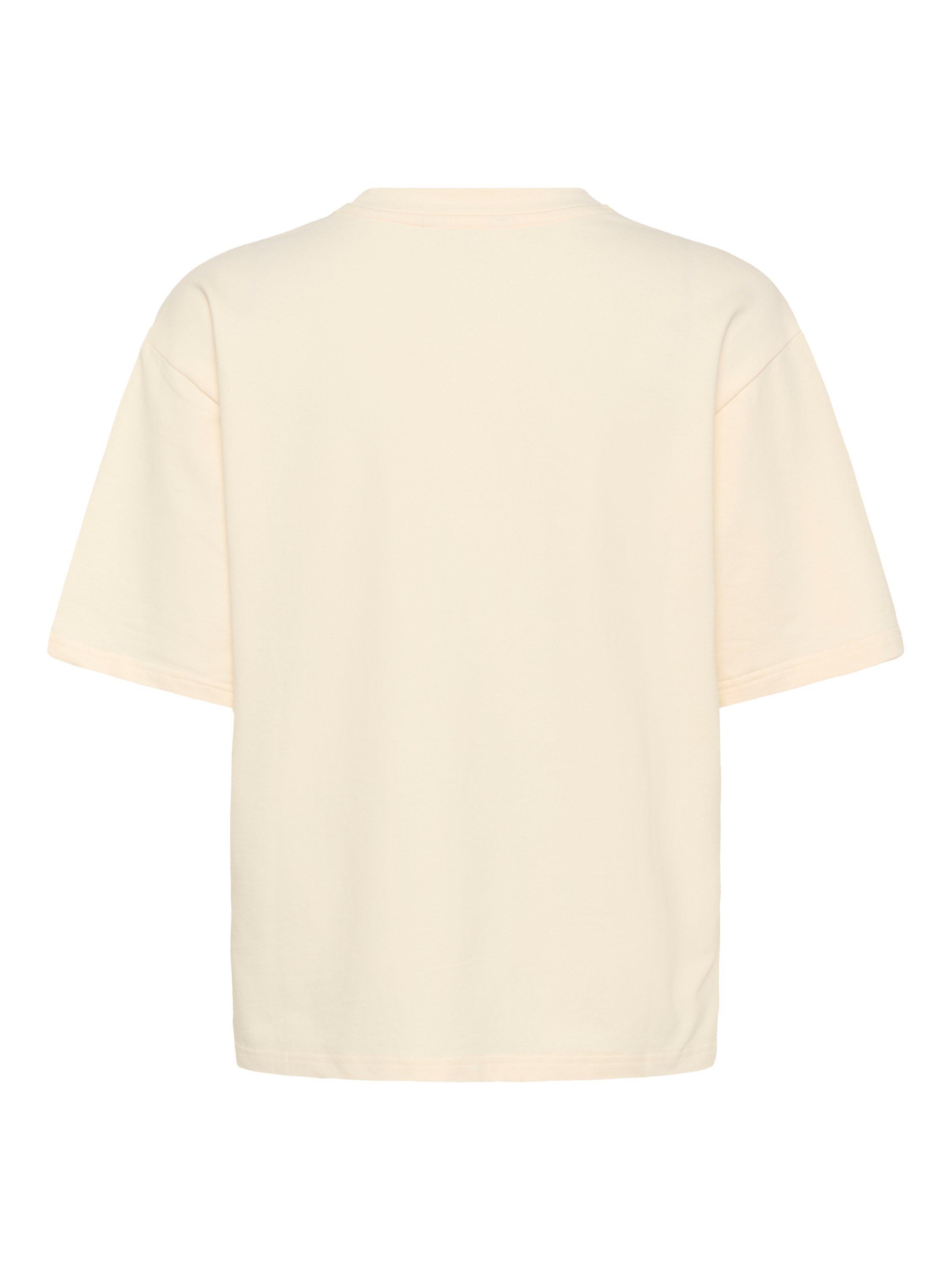 Product image 6 of 6, which shows Part Two Tilda Floral Jersey Top, Eggnog, XS