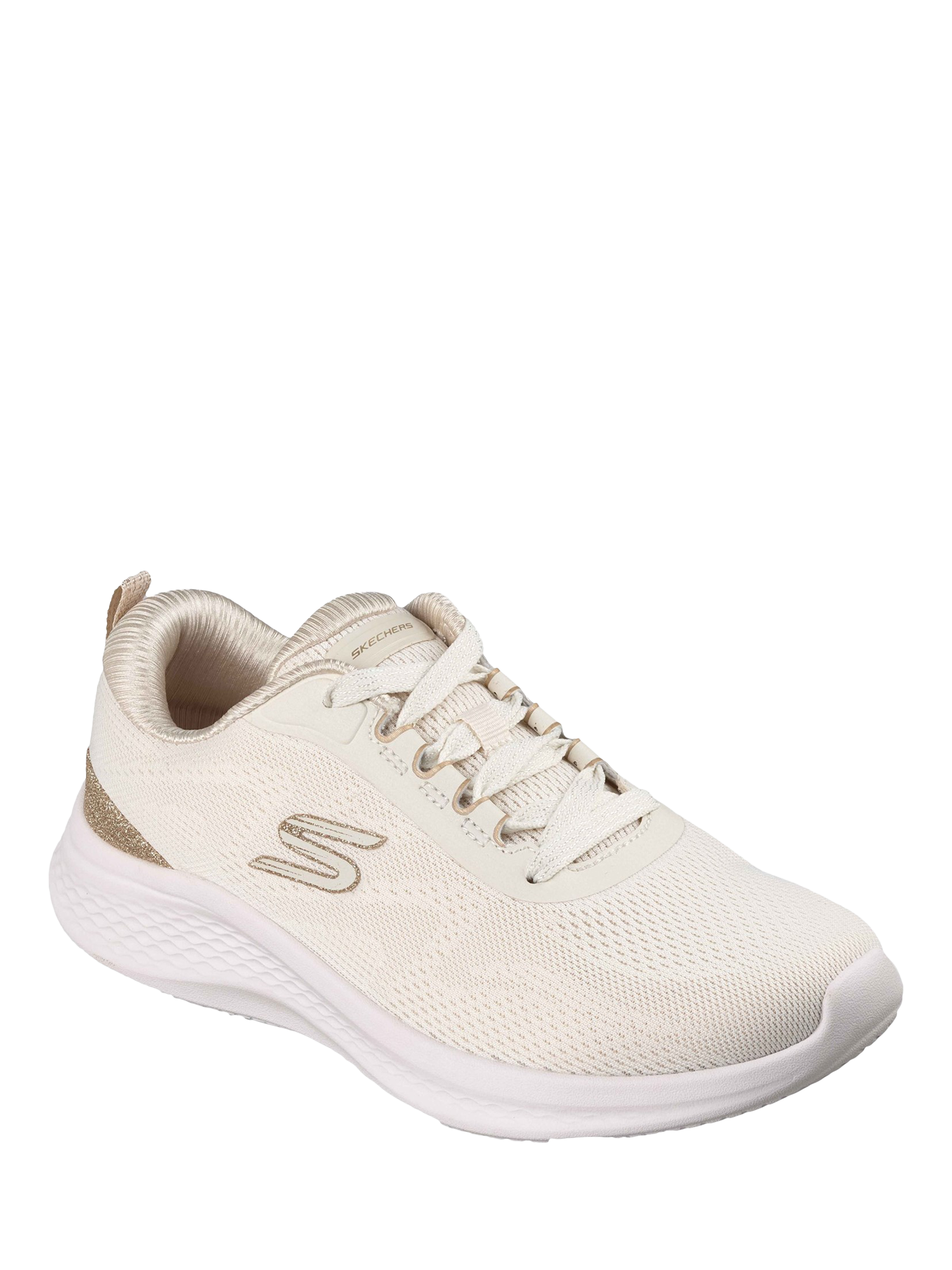 Product image 2 of 4, which shows Skechers Skech-Lite Pro 2.0 Smooth Current Trainers, Natural/Gold, 3
