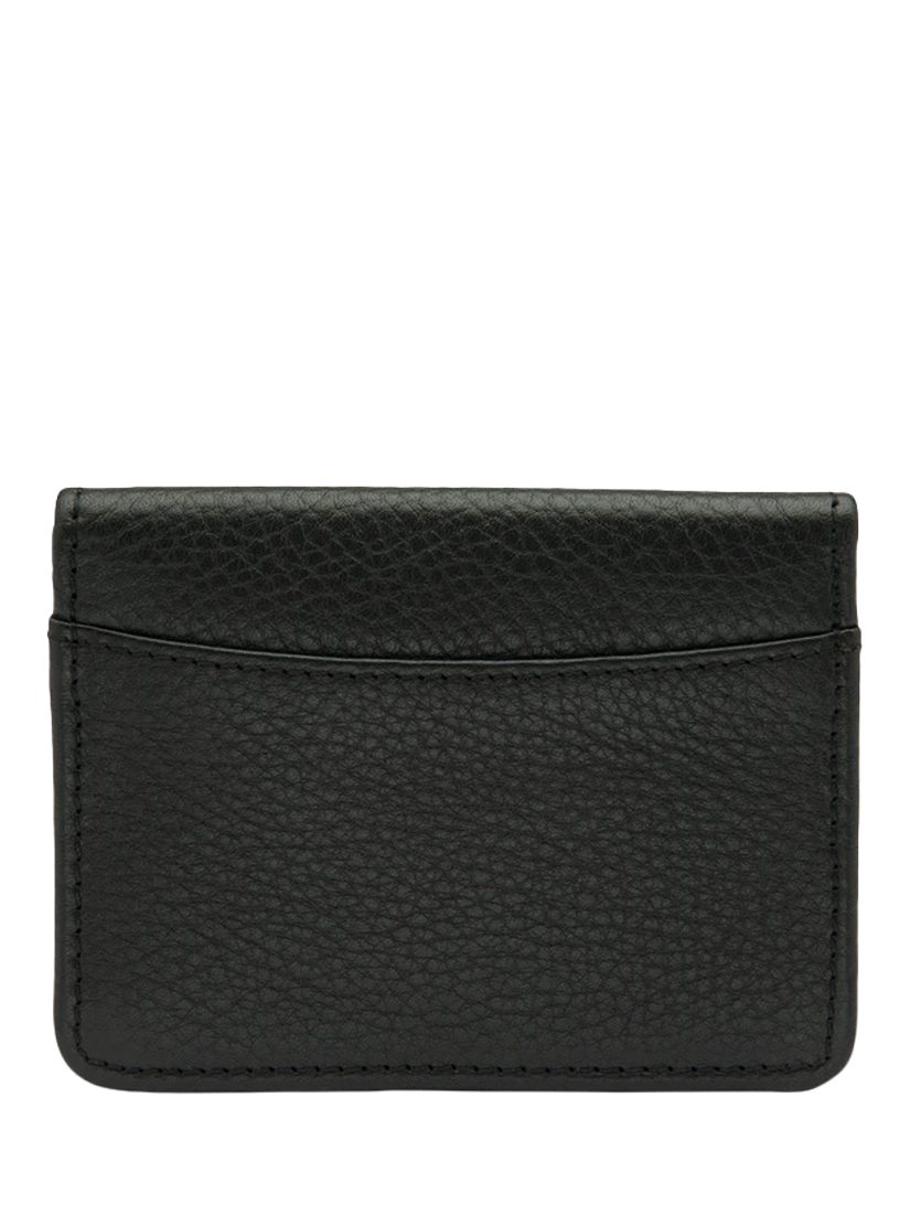 Product image 1 of 2, which shows Loake Fenchurch Leather Card Holder, Black Grain, One Size