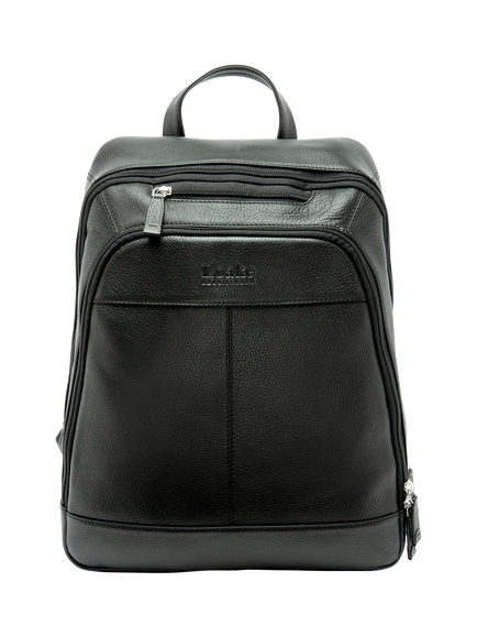 Loake Waterloo Leather Backpack, Black
