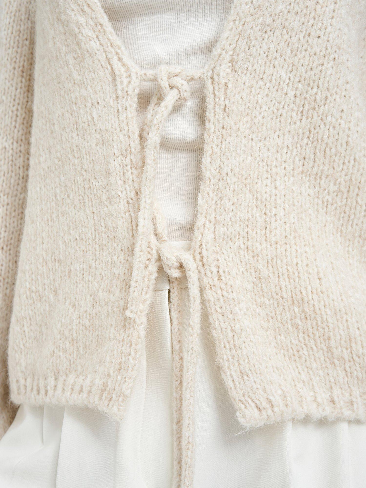 Product image 4 of 5, which shows Smith & Soul Mouliné Cardigan with Alpaca, Beige, XS