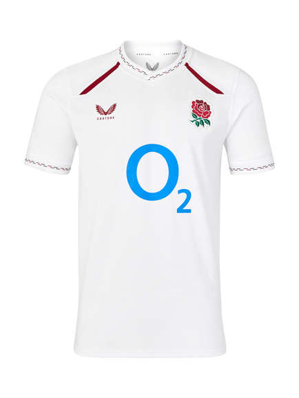 Castore Men's RFU England Rugby 26/27 Home Replica Shirt, White - view 2, White