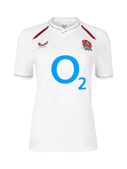 Castore Women's RFU England Rugby 26/27 Home Replica Shirt, White, White